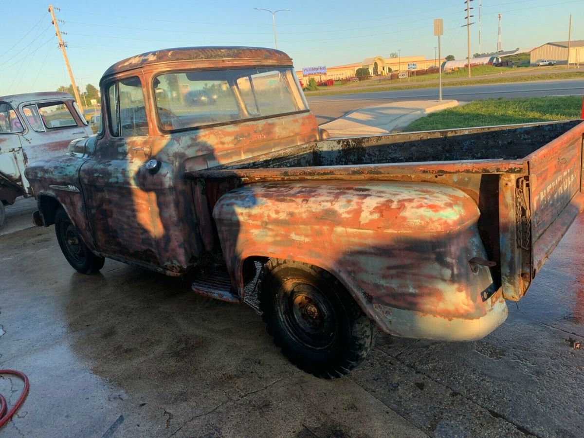 1955 chevrolet pickup short box half ton big back window