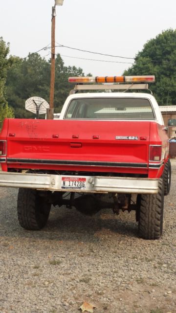 1986 gmc sierra k-30 3 + 3 4 x 4 crew cab