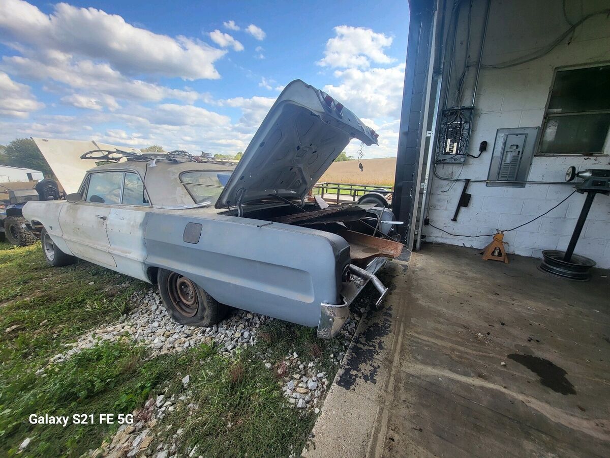 1964 chevrolet impala white rwd manual hardtop