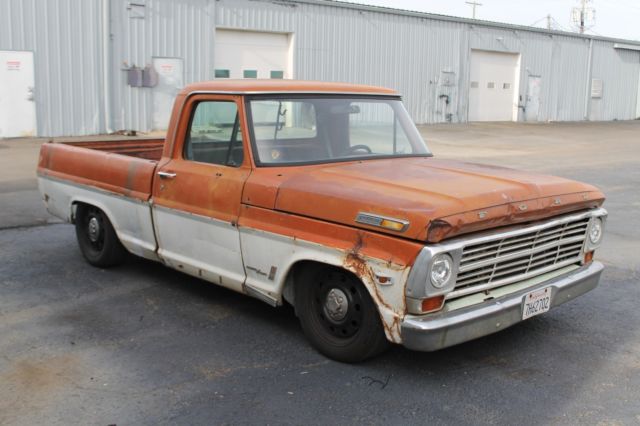 ford f250 short wide crown vic swap california patina f100 hot rod