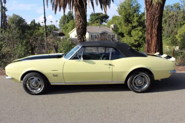 1967 camaro convertible rs/ss 396 4 speed cali car deluxe int 1968 1969