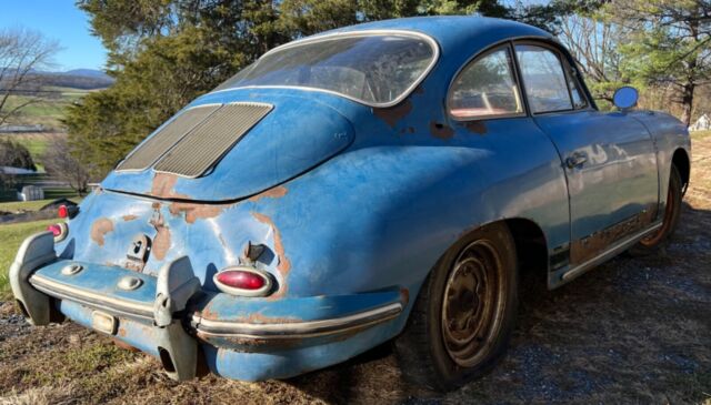 1962 porsche 356 sunroof coupe running
