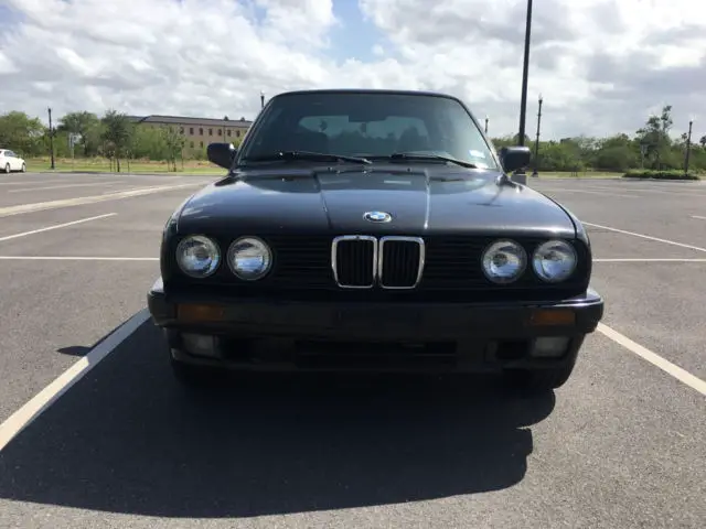 1991 bmw 3-series 318is diamantschwarz (black) metallic bonestock original clean