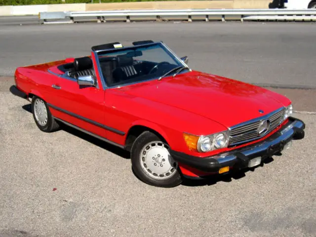 560 sl 420 430 350 red black convertible unspecified gasoline 5.6l 8 cyl red