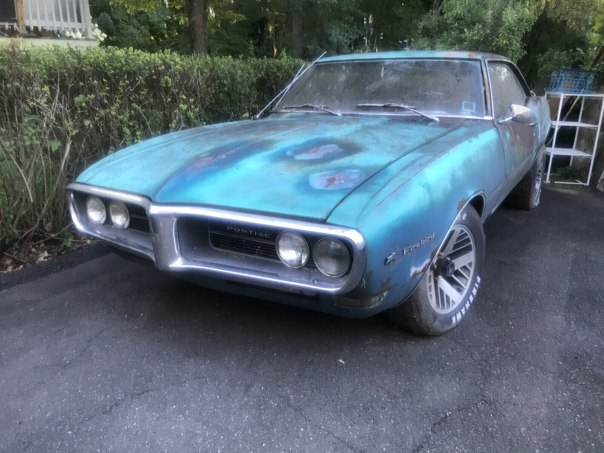 1968 pontiac firebird coupe blue rwd automatic coupe