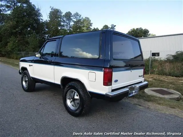 1988 ford bronco ii xlt 4x4 116396 miles blue/white suv automatic