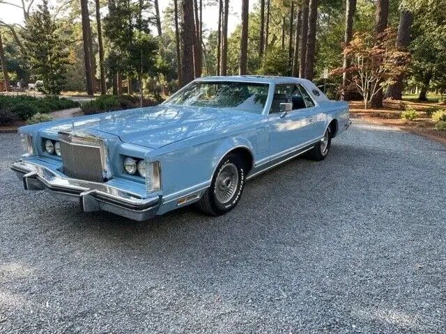 1979 lincoln mark v coupe blue rwd automatic chrome