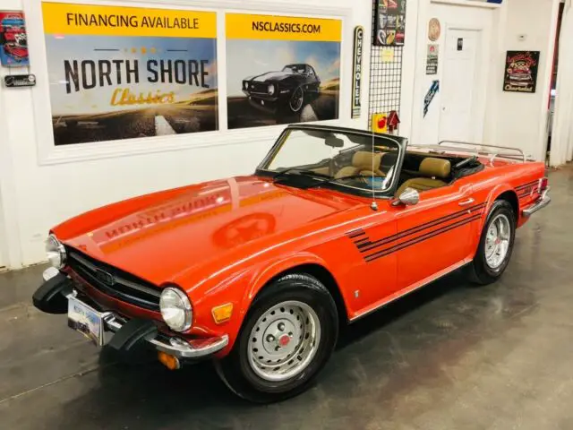 beige/tan triumph tr6 with 96,720 miles available now!