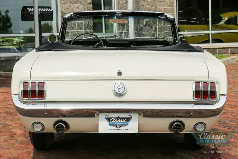 1966 ford mustang 289 v8 convertible wimbledon white