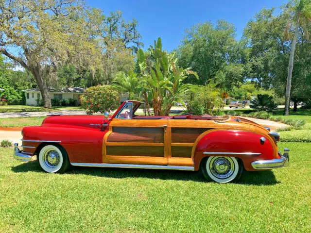 1947 chrysler town & country convertible woody 323.5 ci straight 8 - 150+ photos