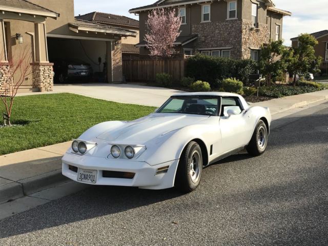 1980 corvette **4 speed manual** factory black interior driver car or project