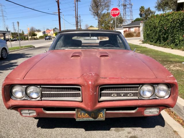 1969 pontiac gto convertible california barn find rare survivor