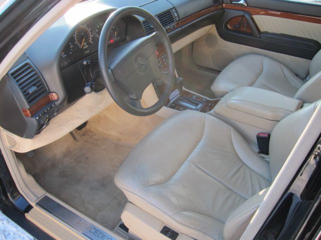 mercedes benz s420 1994 one owner low mileage! black/tan