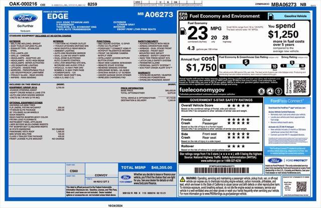 2021 ford edge titanium