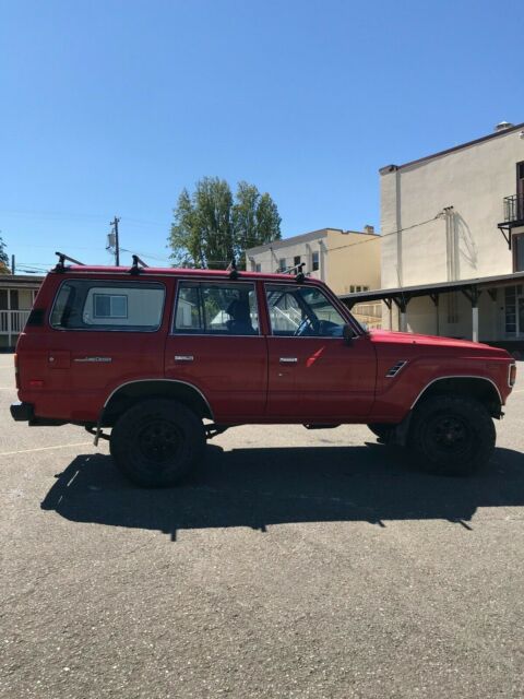 1987 toyota land cruiser fj60 - red