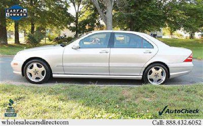 used 2002 mercedes-benz s-class s55 amg sedan, 53,945 miles in kernersville, nc