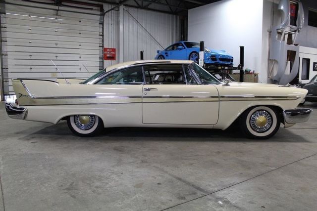 1958 plymouth fury 1342 miles buckskin beige coupe 350cid v8 push button automa