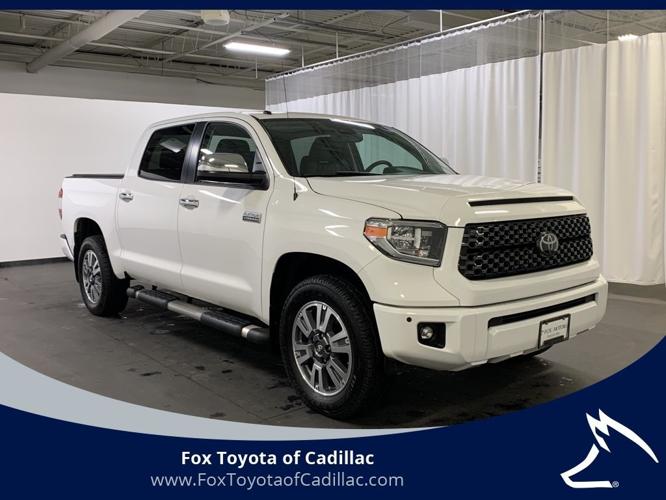 used 2018 toyota tundra crewmax platinum cadillac, mi 49601 for sale in cadillac, michigan