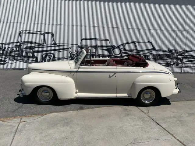 1948 ford super deluxe 15213 miles cream convertible