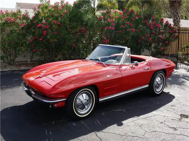 1964 chevrolet corvette red 59098 miles red v8 manual