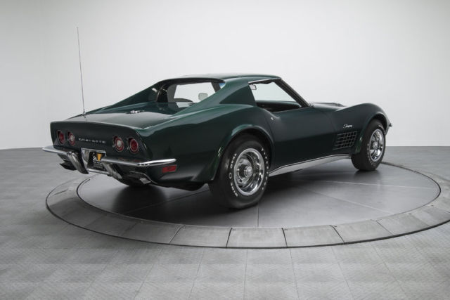 1971 chevrolet corvette 82270 miles brands hatch green coupe 454 ls6 v8 3 speed