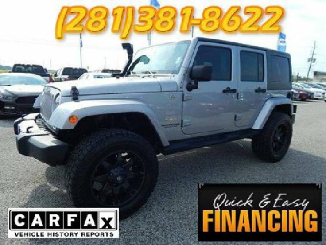 2014 jeep wrangler unlimited sahara / 11,550 mi / gray / loaded & nice in crosby, tx