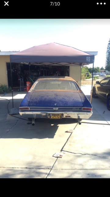 1968 chevelle, clean title, muscle car hot rod 350 v8, 3 speed automatic malibu