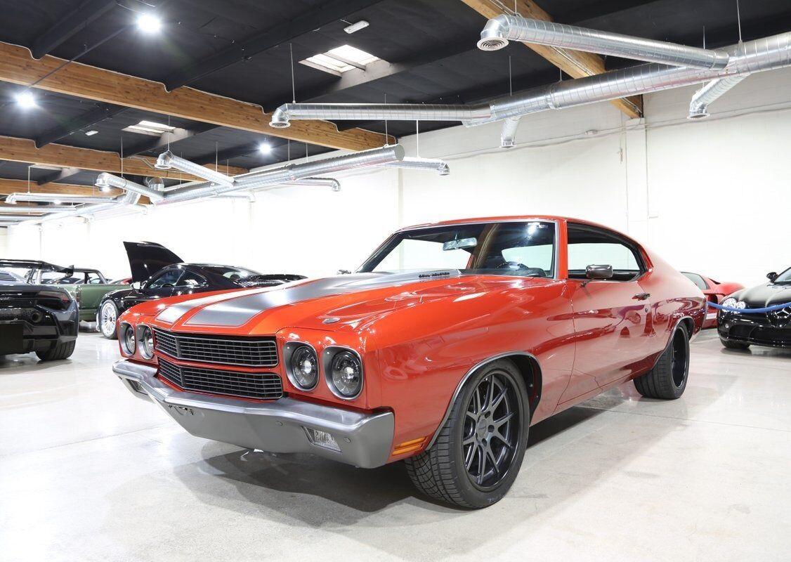 1970 chevrolet chevelle ls3 restomod 1575 miles orange coupe v8 automatic