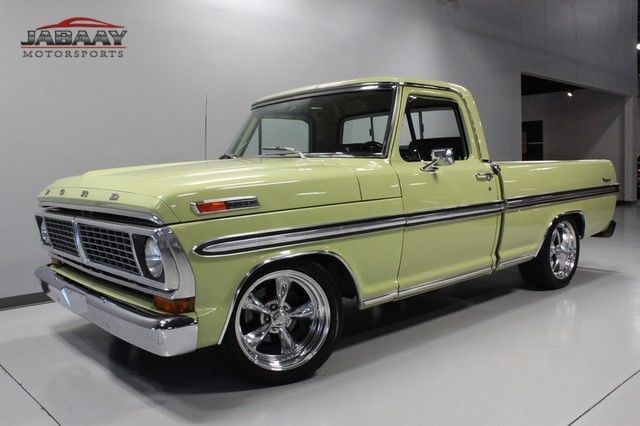 1970 ford f100 ranger~351 windsor~v8~automatic~18" american racing torque thrust