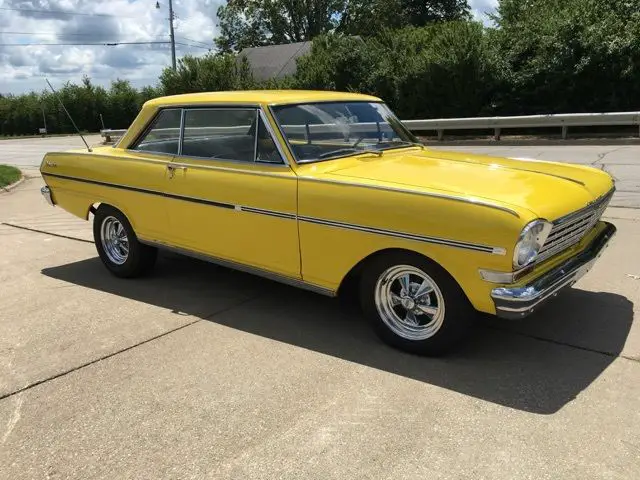 1963 chevrolet chevy ii nova 400 2dr sports coupe 283ci v-8 4spd m/t leather p/b