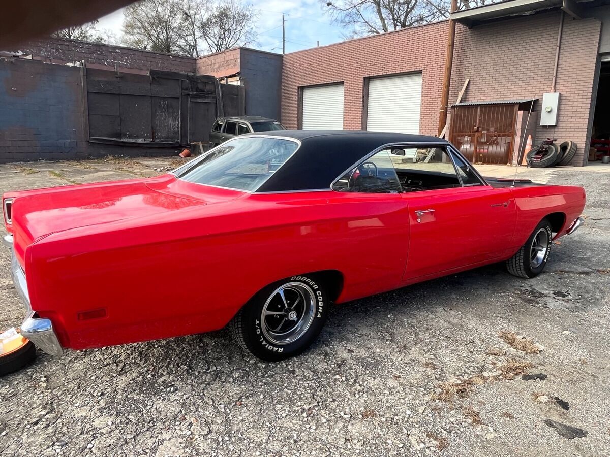 1969 plymouth roadrunner red rwd automatic
