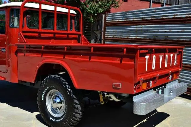 rare fj45~numbers matching~freeborn red~a/c~power steering