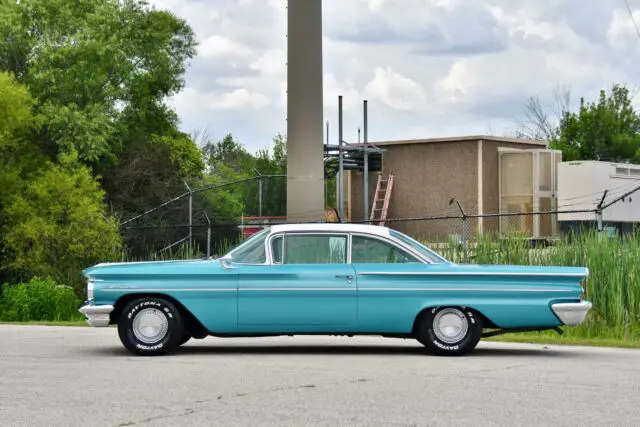 1960 pontiac ventura coupe - caribe turquoise poly / grey/white - recent service