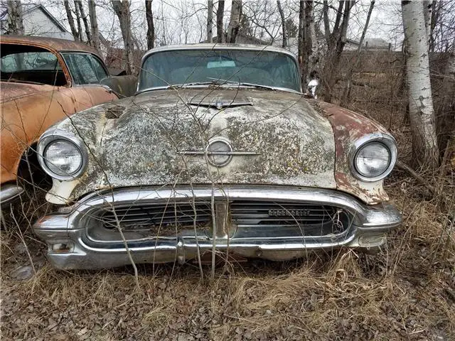 1956 oldsmobile 98 holiday coupe white n/a