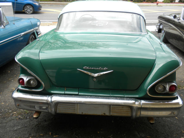 1958 chevy belair 2 door hardtop restored 283 v8 auto cragars nice partial trade