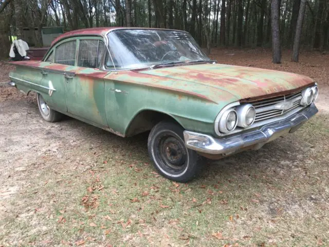 2 1960 chevy's for one bid station wagon belair rat rod patina low reserve