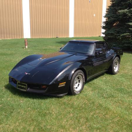 1980 chevy corvette, leather, auto, t-tops, all original, 25,xxx actual miles