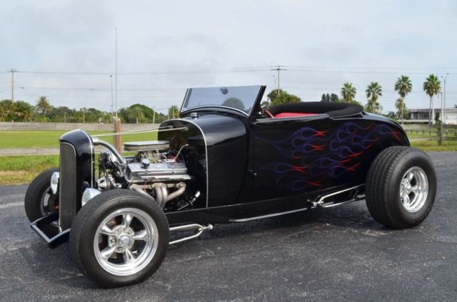 1929 ford hi boy roadster convertible 7,408 miles detailed show car low reserve