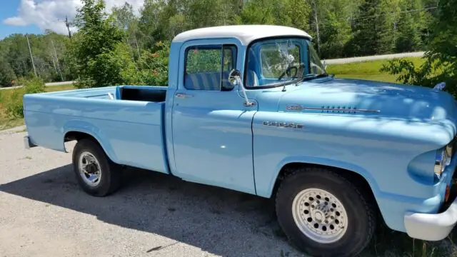1959 dodge pickup pickup blue rwd manual