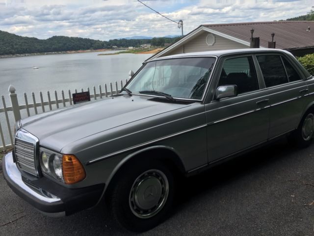 1982 mercedes 240 d silver with blue interior