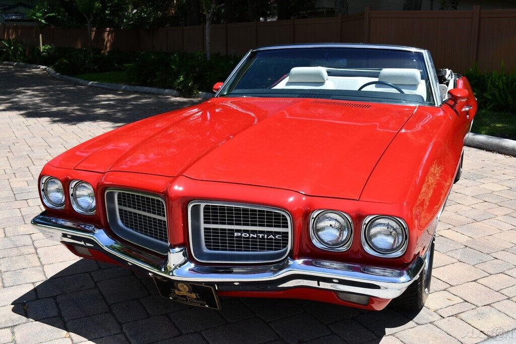 1971 pontiac le mans sports convertible buckets console ps & pb automatic