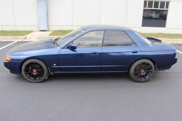 1992 rhd nissan skyline gts-t 4 door r32 th1 blue rb20det 5 speed