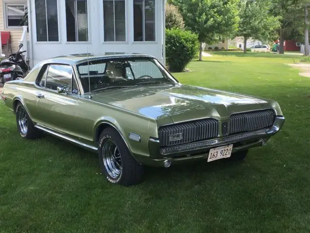 1968 mercury cougar lime frost green