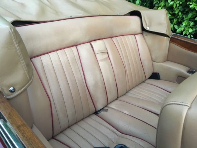 1985 california rolls-royce corniche convertible finished in â€œgarnetâ€