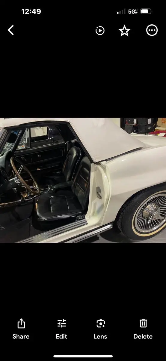 1965 chevrolet corvette white c2