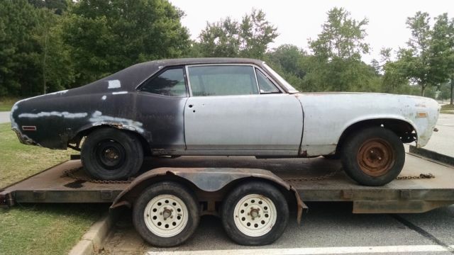 1970 chevrolet nova project with ss396 or yenko deuce tribute potential
