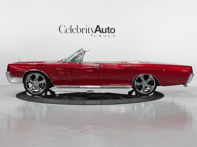 1967 lincoln continental convertible candy apple red custom interior 22” chrome