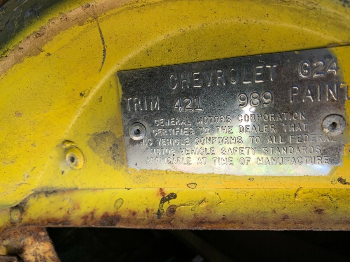 1972 corvette stingray project car or parts