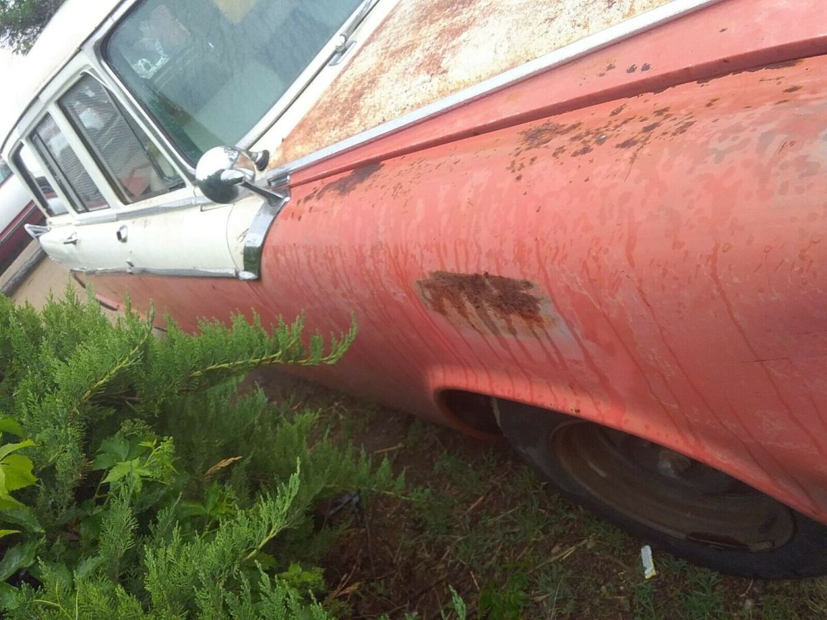 1956 dodge wagon lots chrome four door serria wagon 6 pass