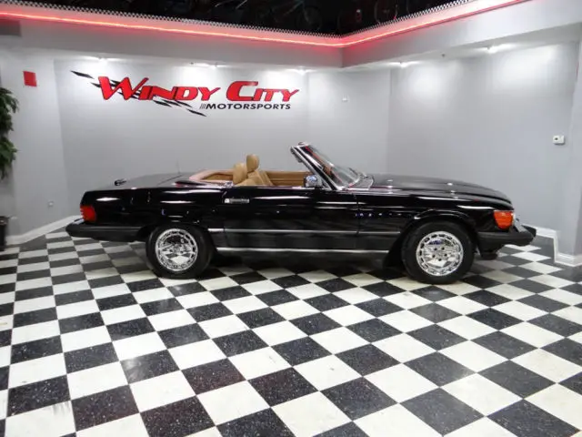 1989 mercedes benz 560sl roadster 82k hardtop books & records cold a/c gorgeous!